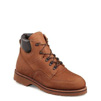 Red Wing Férfi TruWelt Chukka Soft Toe Munkavédelmi Bakancs Gesztenyebarna